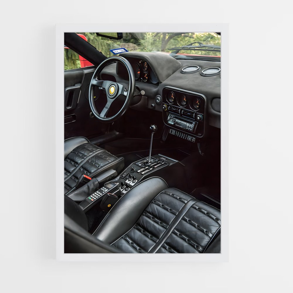 Poster Ferrari 288 GTO Interior (vue 3)